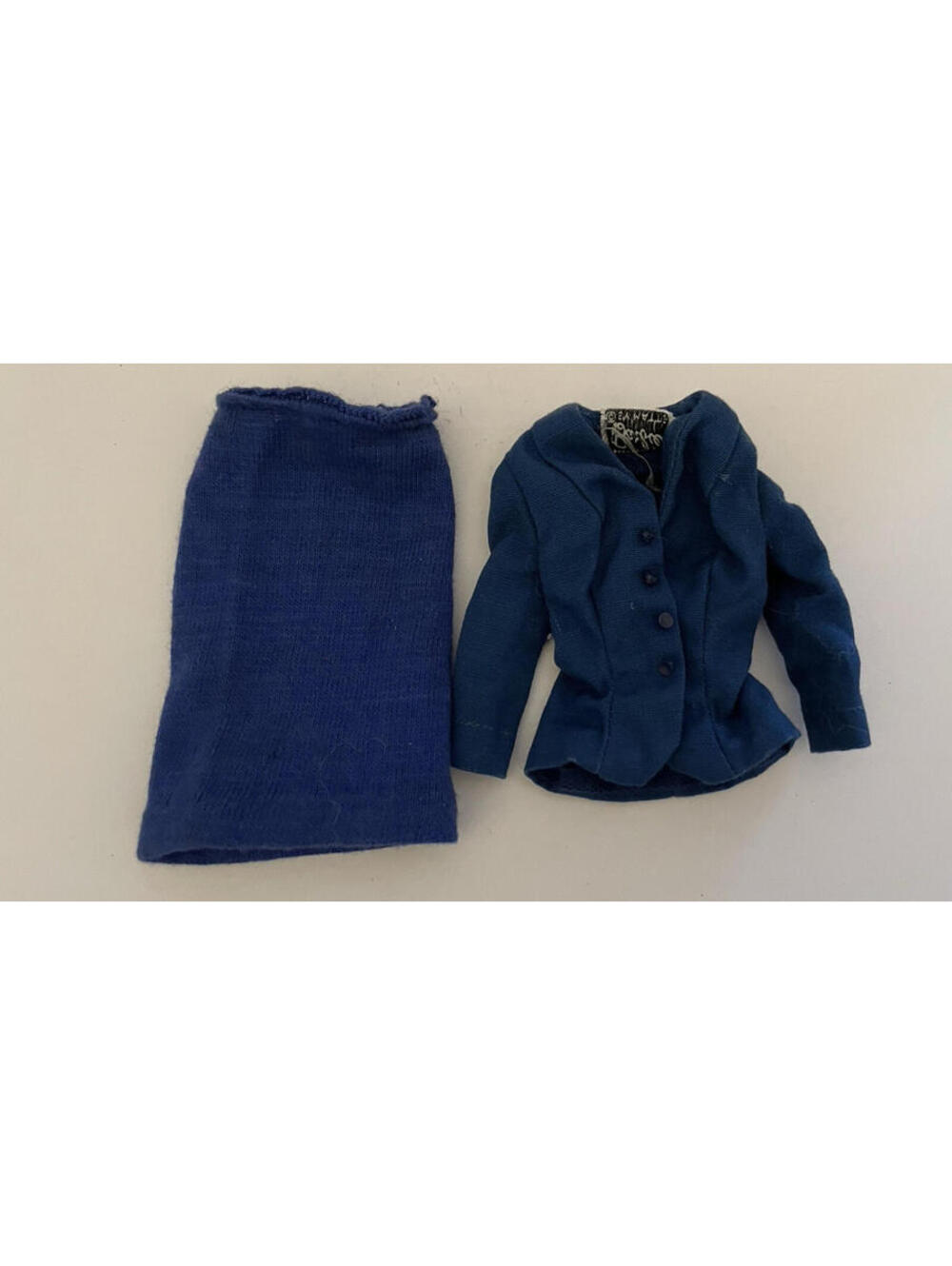 Barbie Doll American Airlines Blue Jacket & Skirt Vintage Barie Doll Clothes Set